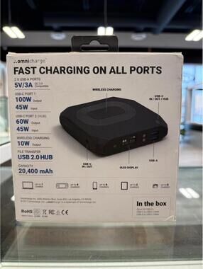 OMNICHARGE - Omni 20 USB-C+ Power Bank for Laptops and Mobile Devices